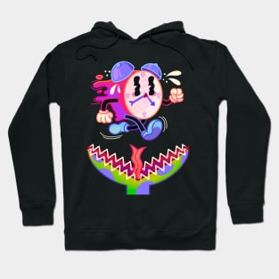 Running time - Retro cartoon design Hoodie